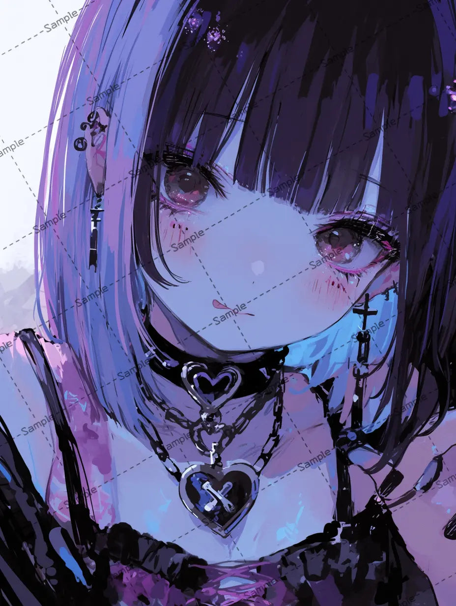 舌を少し出す可愛い女の子のイラスト-アイコン AI イラスト