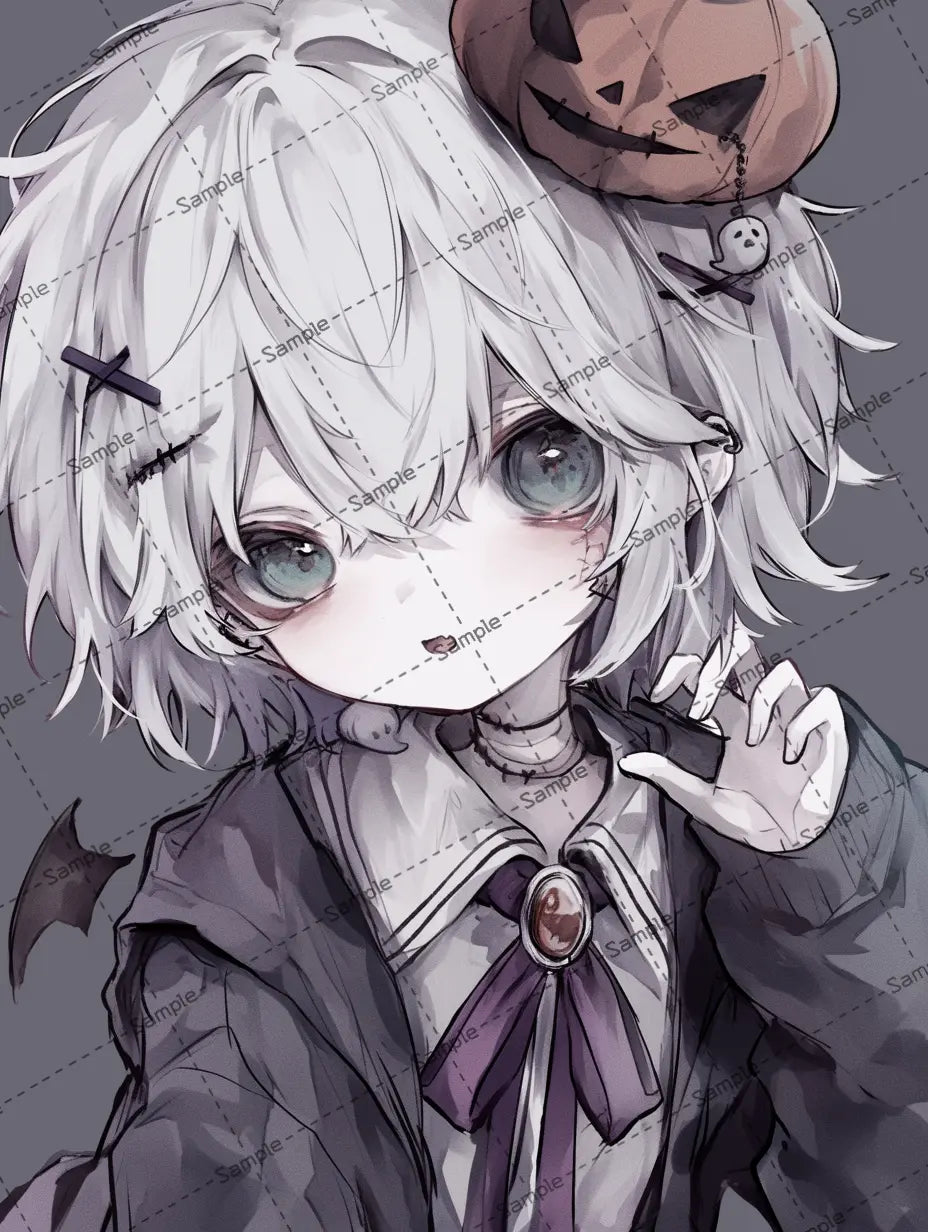 可愛い男の子のドラキュラのアイコン AI イラスト