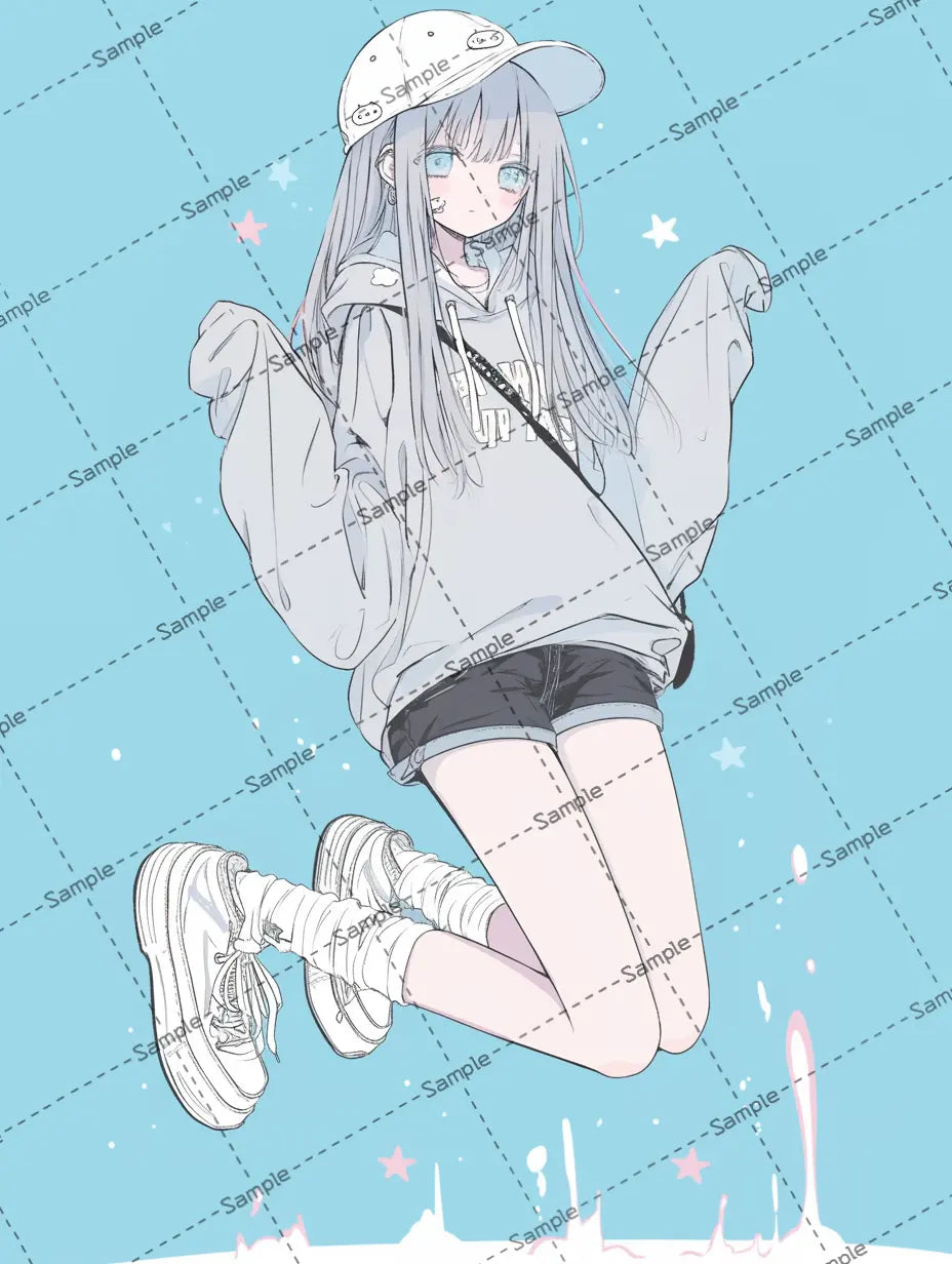 女の子のアイコン AI イラスト