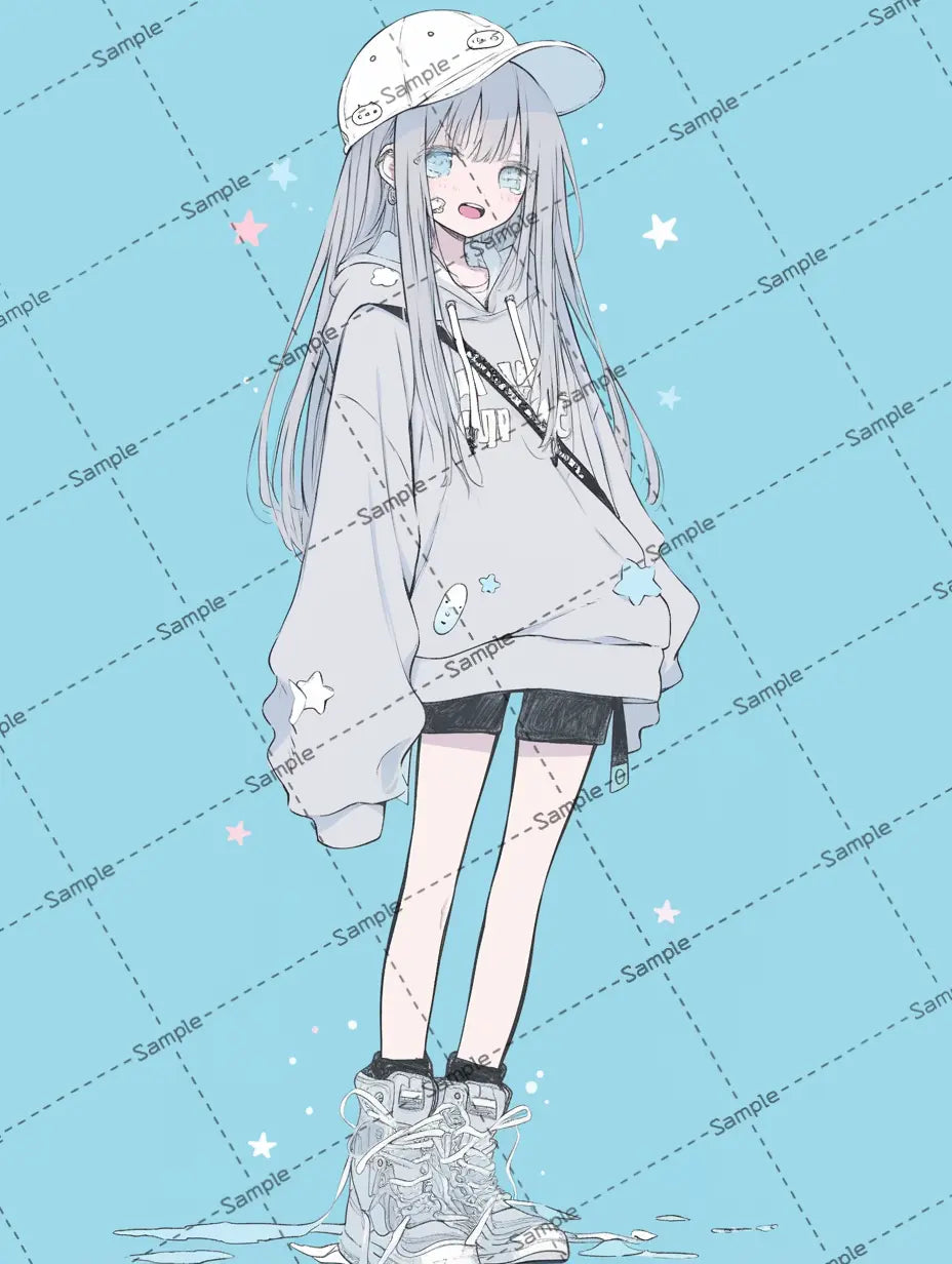 女の子のアイコン AI イラスト