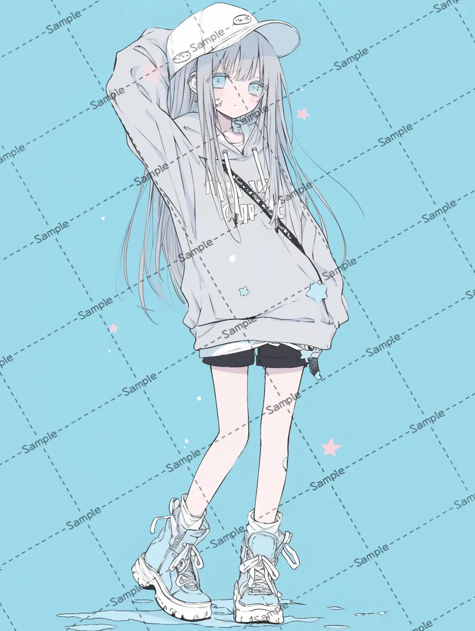 女の子のアイコン AI イラスト