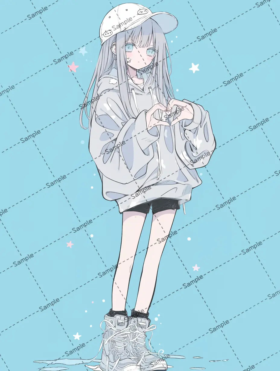 女の子のアイコン AI イラスト