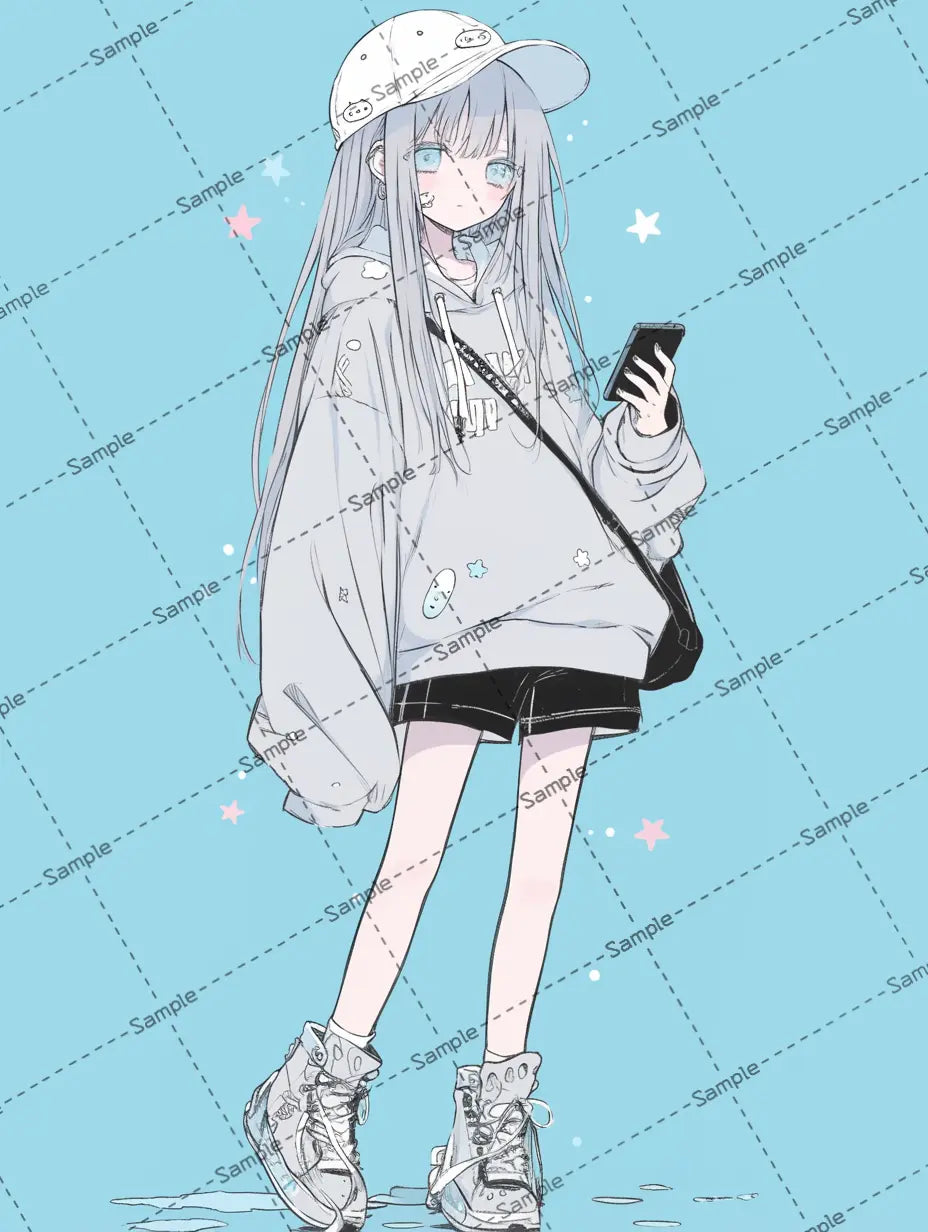 女の子のアイコン AI イラスト