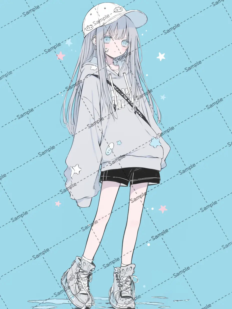 女の子のアイコン AI イラスト