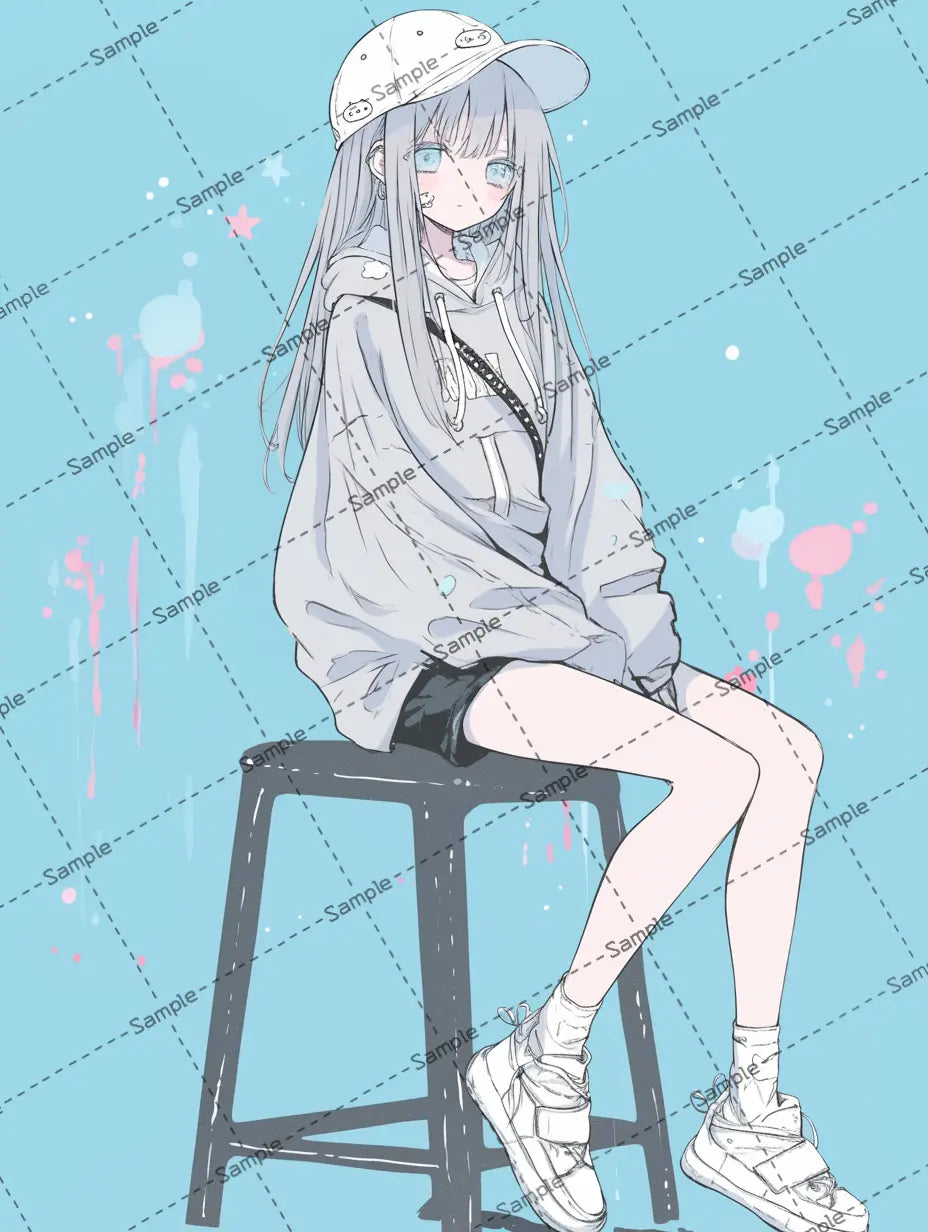 女の子のアイコン AI イラスト