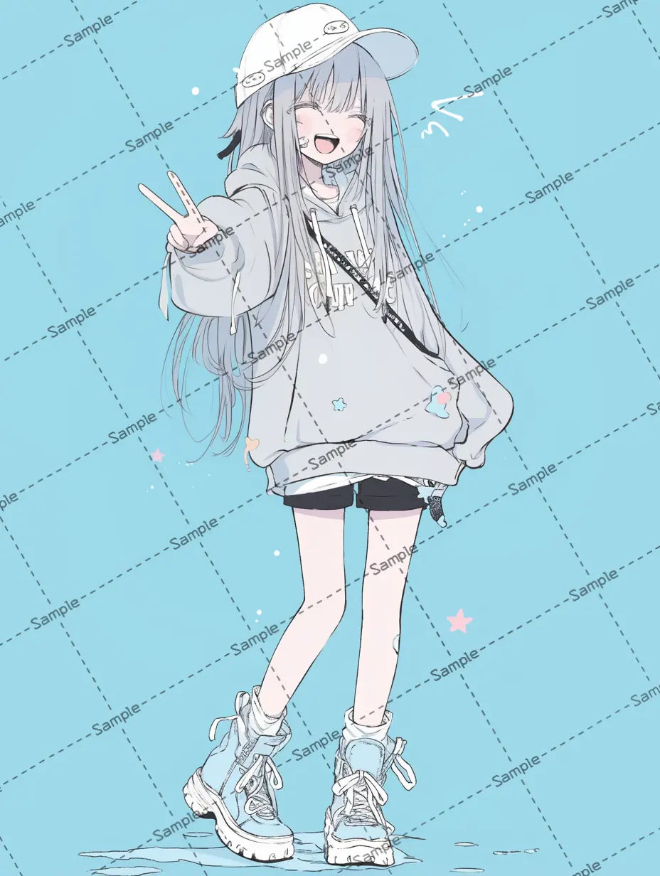 女の子のアイコン AI イラスト