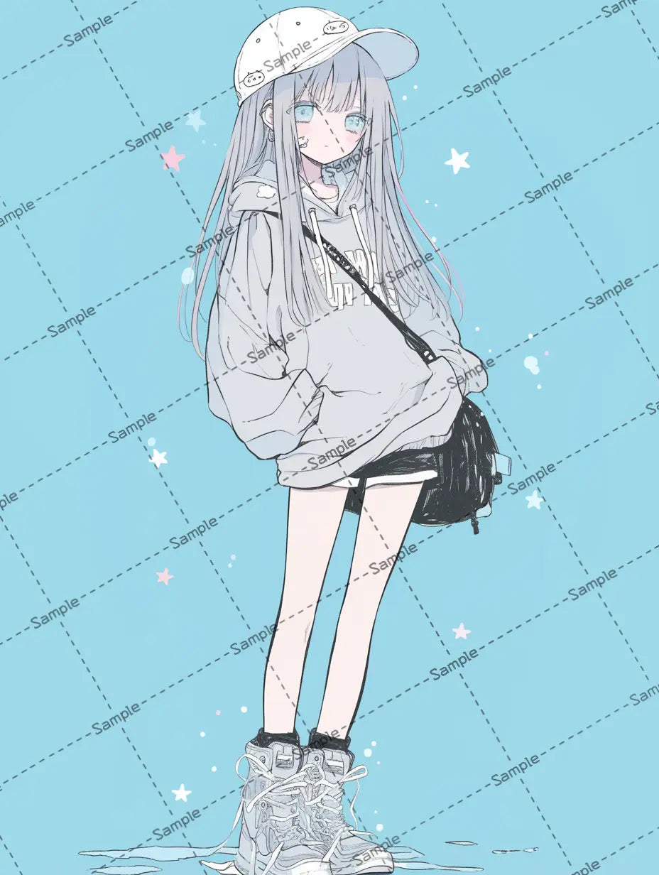女の子のアイコン AI イラスト