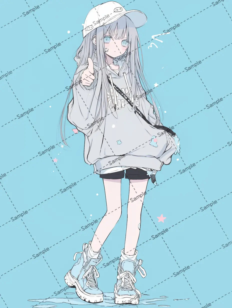 女の子のアイコン AI イラスト