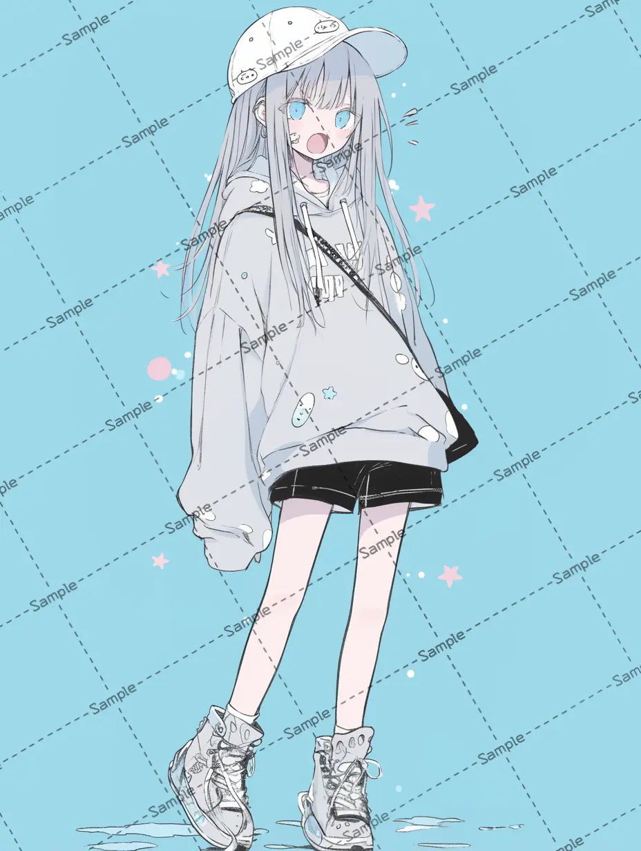 女の子のアイコン AI イラスト