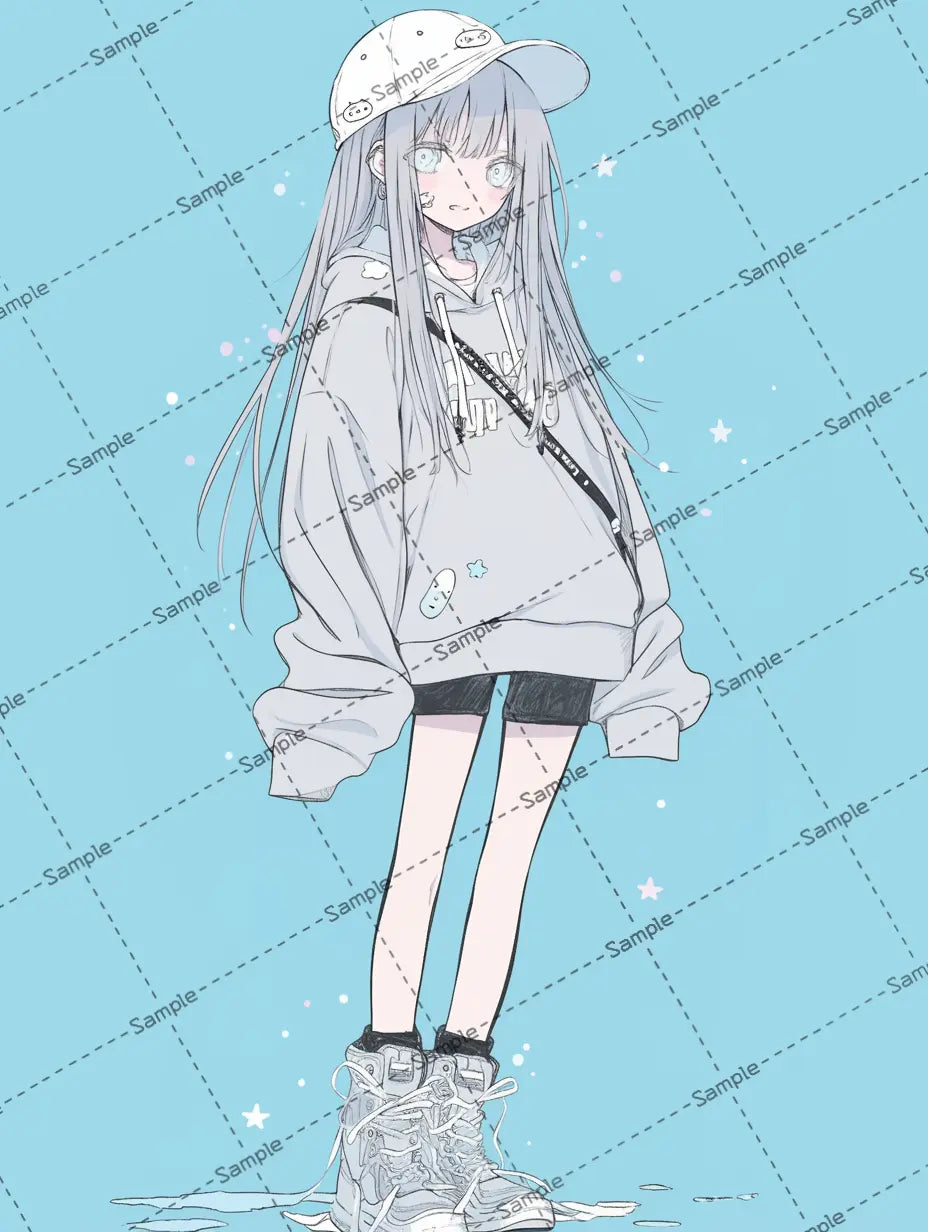 女の子のアイコン AI イラスト