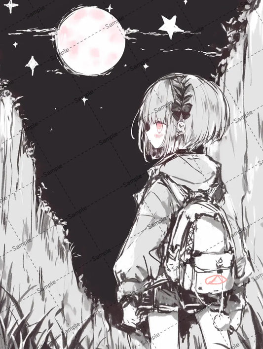 旅をする女の子のイラスト AI イラスト