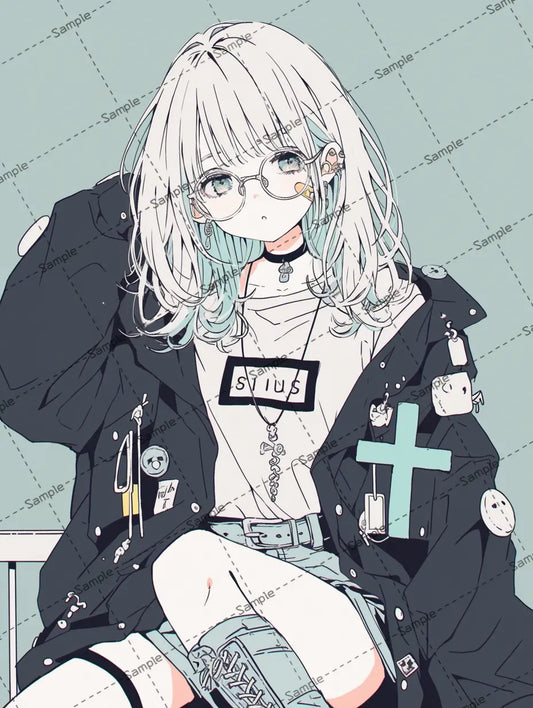 女の子のアイコン (コピー) (コピー) (コピー) AI イラスト