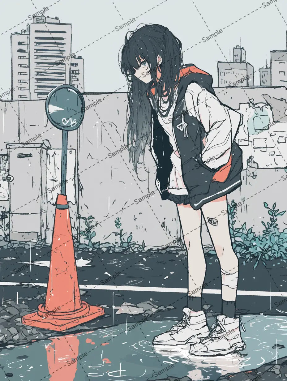 女の子のアイコン (コピー) (コピー) (コピー) (コピー) (コピー) (コピー) AI イラスト