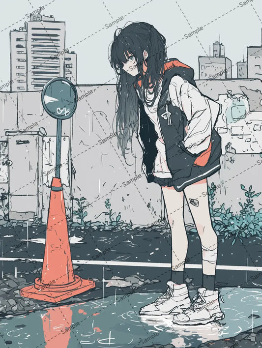 女の子のアイコン (コピー) (コピー) (コピー) (コピー) (コピー) (コピー) AI イラスト