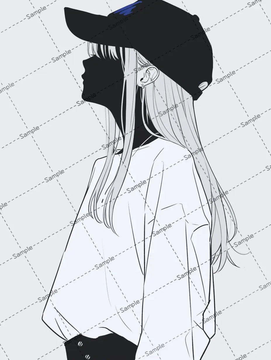 女の子のアイコン (コピー) (コピー) (コピー) AI イラスト