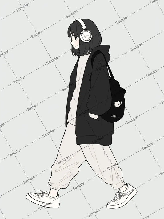 女の子のアイコン (コピー) (コピー) (コピー) (コピー) (コピー) AI イラスト