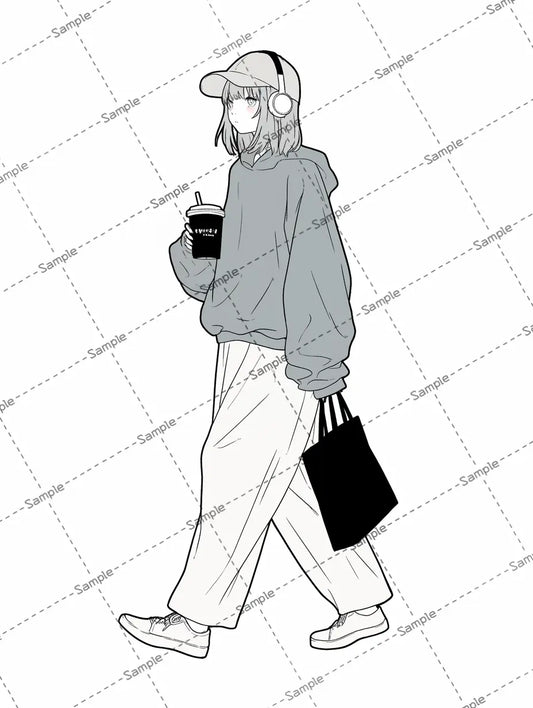 女の子のアイコン (コピー) (コピー) (コピー) AI イラスト