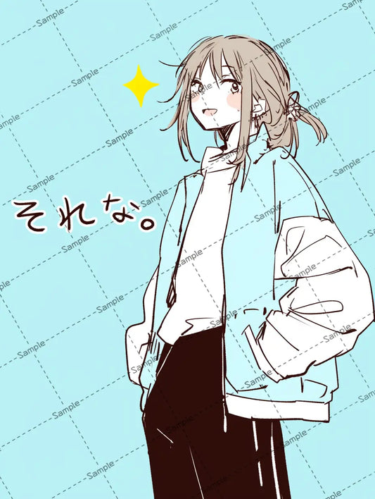 可愛いお姉さんのスタンプ風イラスト (コピー) AI イラスト