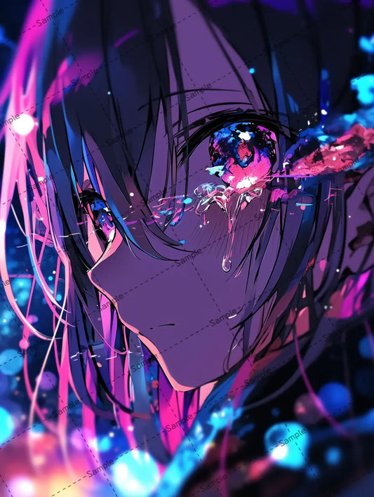 女の子のイラスト-アイコン/顔のクローズアップ AI イラスト